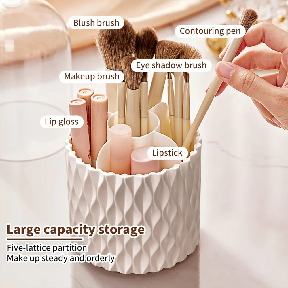 Dust-Proof 360° Luxury Rotating Brush Holder