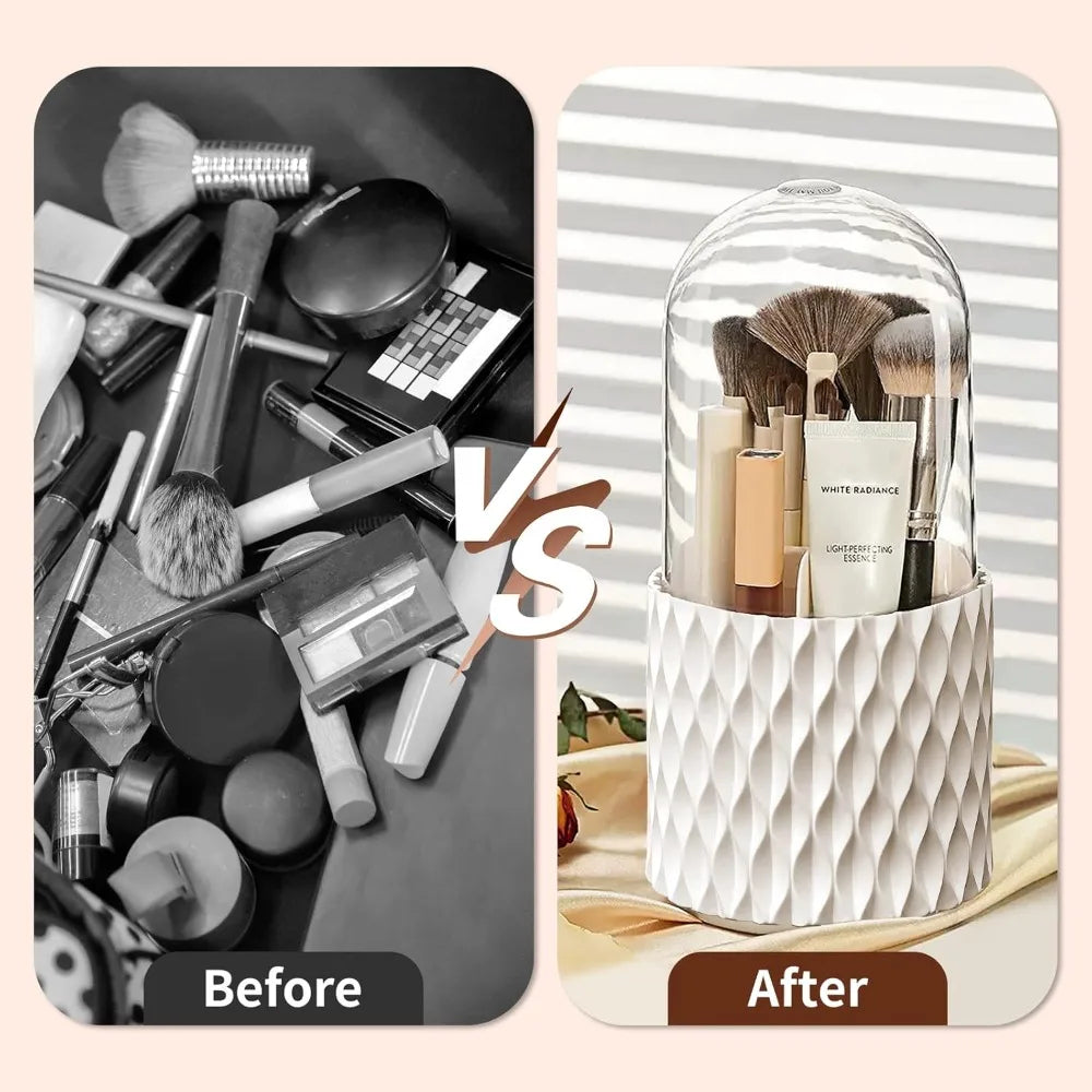 Dust-Proof 360° Luxury Rotating Brush Holder
